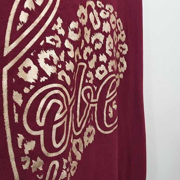 dELiA's vintage Y2K Love gold graphic tank top woman's size 2X - Picture 6 of 7